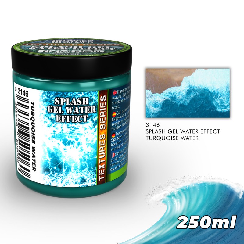 [ GSW3146 ] Green Stuff World Splash Gel Water Effect  Turquoise 250ml