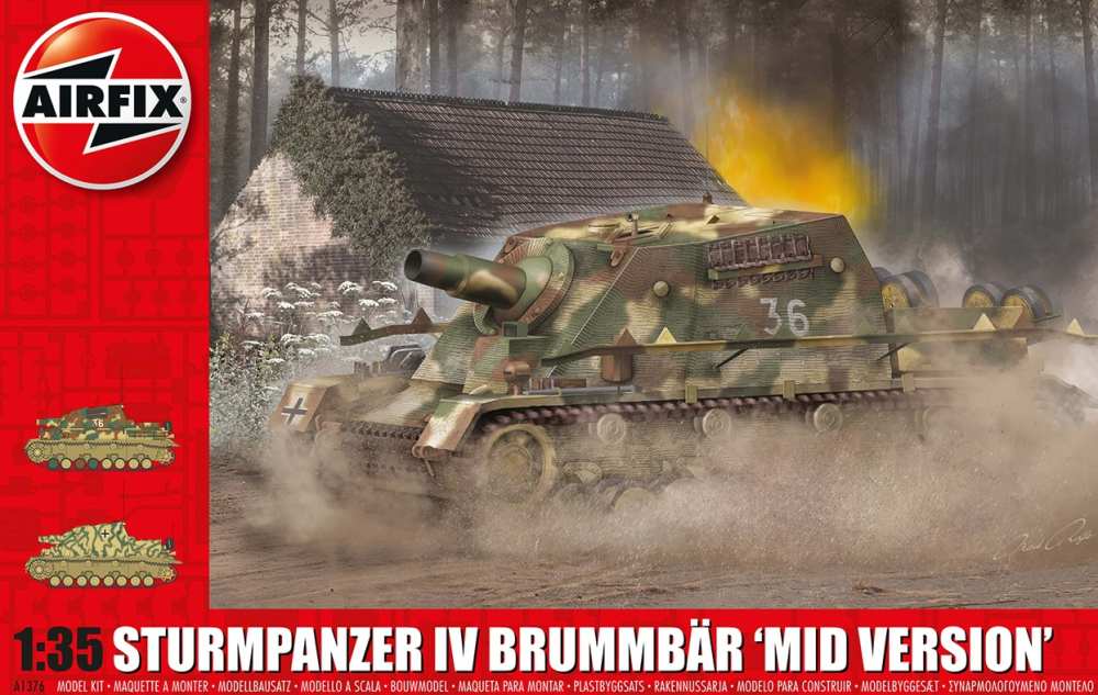 [ AIRA1376 ] Airfix Sturmpanzer IV Brummbär 'Mid Version' 1/35