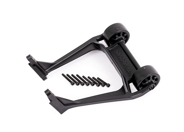 [ TRX-9576 ] Traxxas Wheelie bar, black (assembled)/ 3x20 CS (8) - TRX9576