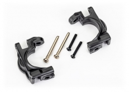 [ TRX-9032 ] Traxxas Caster blocks (c-hubs), extreme heavy duty, black (left &amp; right)/ 3x32mm hinge pins (2)/ 3x20mm BCS (2) (for use with #9080 upgrade kit) trx9032