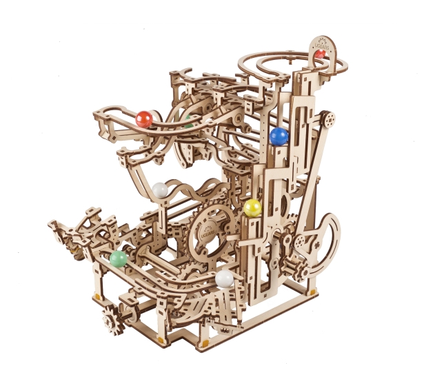 [ UGEARS4820184121393 ] Ugears knikkerbaan / Marble Run Tiered Hoist