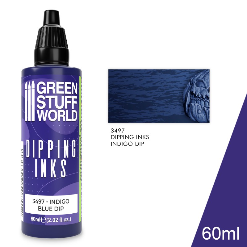 [ GSW3497 ] Green stuff world Dipping ink 60 ml - INDIGO BLUE DIP