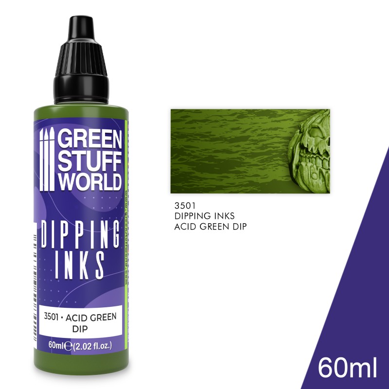 [ GSW3501 ] Green stuff world Dipping ink 60 ml - ACID GREEN DIP
