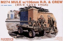 [ DRA3315 ] M274 MULE w/106mm R.R. &amp; CREW (HUE CITY 1968) 