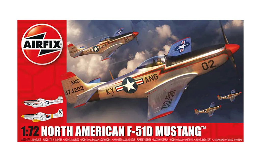 [ AIRA02047A ] Airfix North american F-51D mustang  1/72