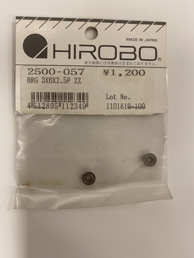[ H2500-057 ] Hirobo BRG 3x6x2.5F ZZ