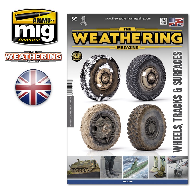 [ MIG4524-M ] Mig The Weathering Magazine Issue 25 Wheels, Tracks &amp; Surfaces