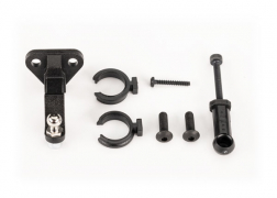 [ TRX-9796 ] Traxxas  Trailer hitch (assembled)/ trailer coupler/ 3mm spring pre-load spacers (2)/ 2.5x8mm BCS (2)/ 1.6x10mm BCS (self-tapping) (1) TRX9796
