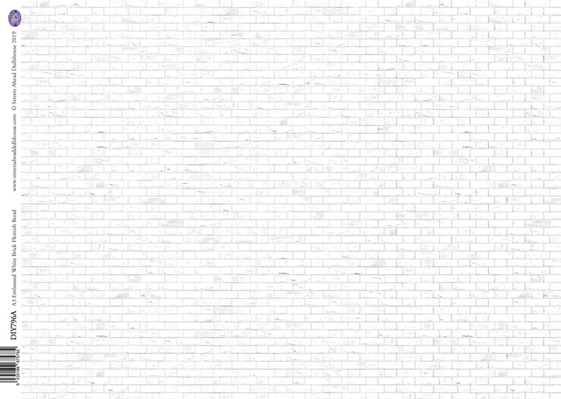[ SADDIY796A ] Streets Ahead Dollshouse A3 Baksteen Vlaams verband 30x40cm