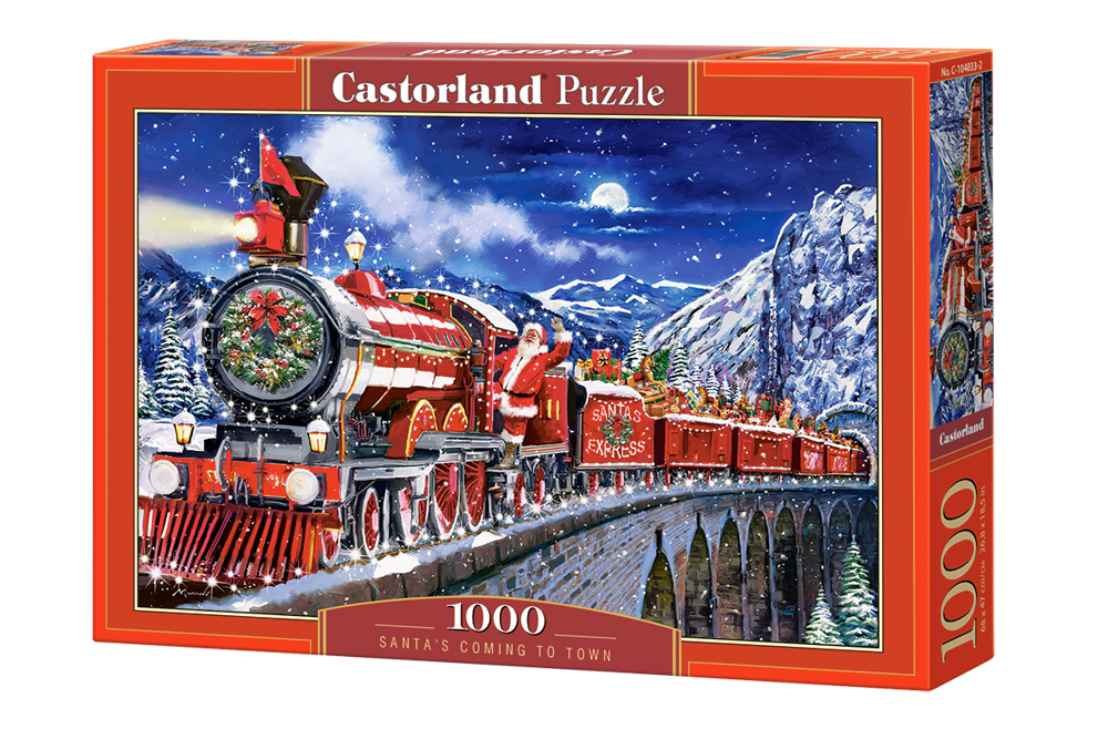 [ CASTOR104833 ] Castorland puzzle Santa's coming to town (1000 stukjes)