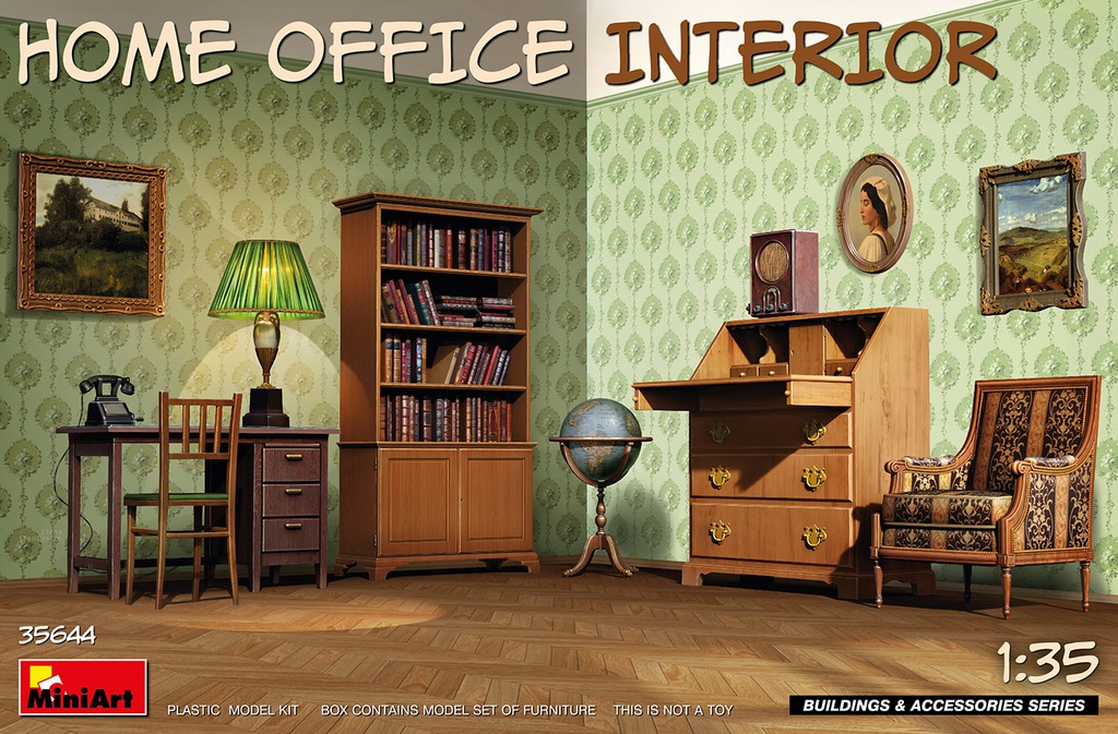 [ MINIART35644 ] Miniart Home Office Interior 1/35