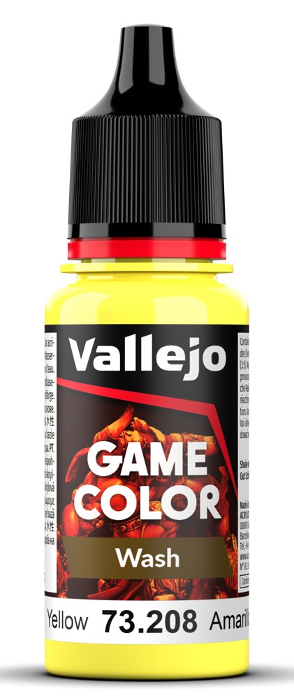 [ VAL73208 ] Vallejo game color Wash Yellow 18ml