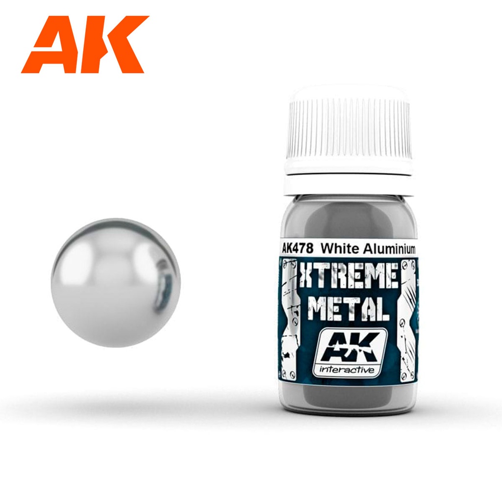 [ AK478 ] Ak-interactive Xtreme metal White aluminium