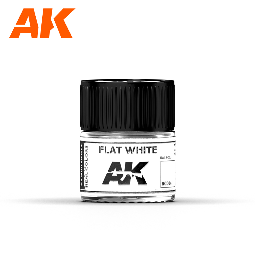 [ AKRC004 ] Ak-interactive Real Colors Flat White 10ml