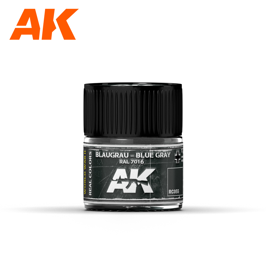 [ AKRC055 ] Ak-interactive Real Colors Blaugrau-Blue Grey RAL 7016 10ml