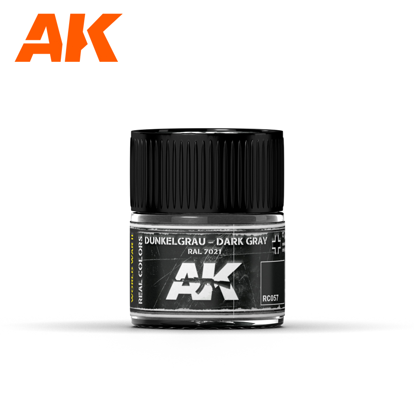 [ AKRC057 ] Ak-interactive Real Colors Dunkelgrau-Dark Gray RAL 7021 10ml