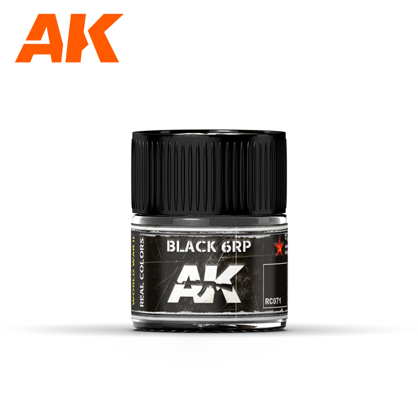 [ AKRC071 ] Ak-interactive Real Colors Black 6RP  10ml