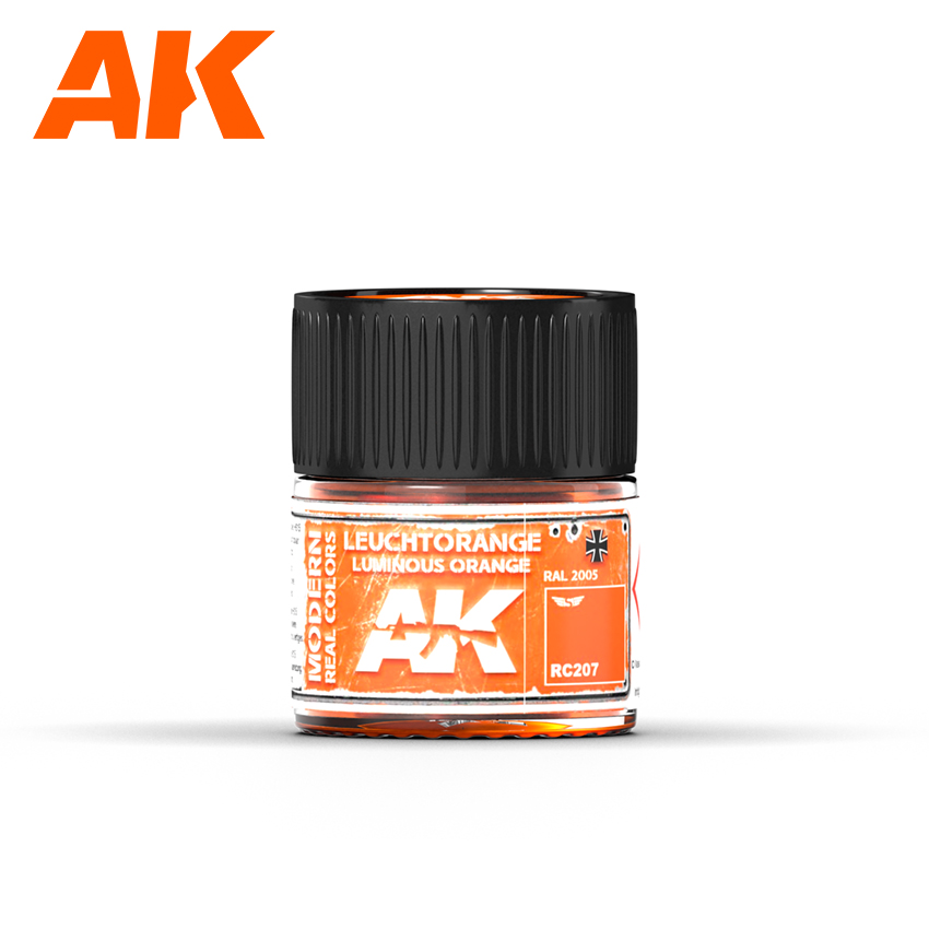[ AKRC207 ] Ak-interactive Real Colors Leuchtorange-Luminous Orange RAL 2005 10ml