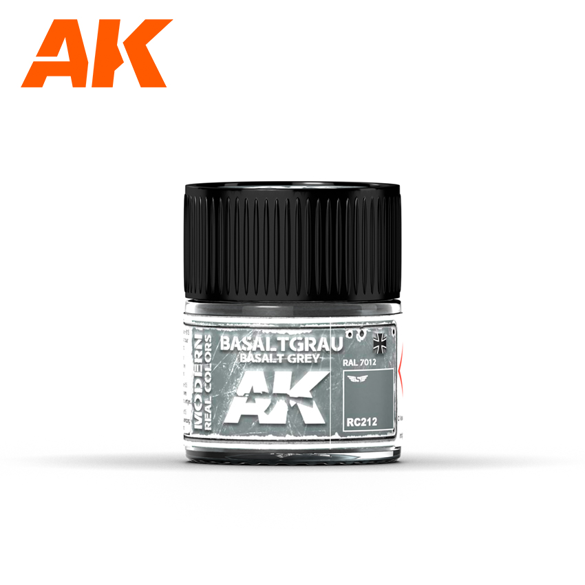 [ AKRC212 ] Ak-interactive Real Colors Basaltgrau-Basalt Grey RAL 7012 10ml