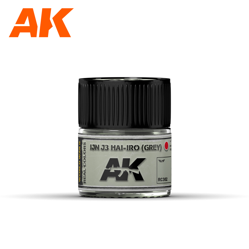 [ AKRC302 ] Ak-interactive Real Colors IJN J3 HAI-IRO (GREY) 10ml