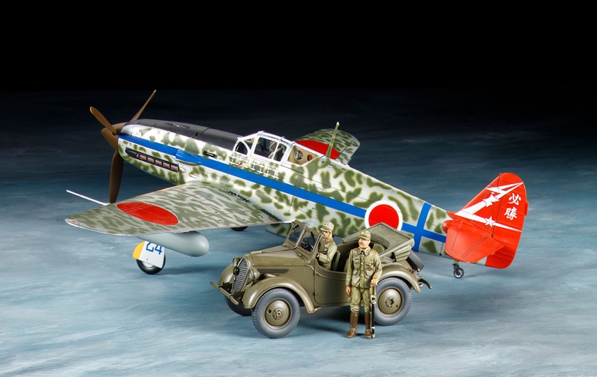 [ T25203 ] Tamiya KI-61-ld HIEN &amp; 4x4 Kurogane