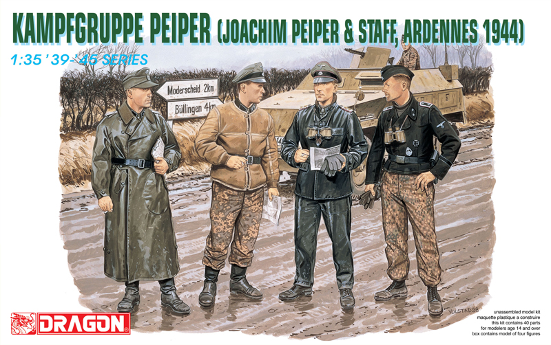 [ DRA6088 ] Dragon KAMPFGRUPPE PEIPER, (JOACHIM Peiper &amp; Staff, Ardennes 1944)