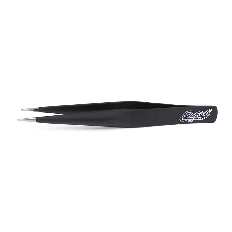 [ EX30422 ] Excel hollow handle tweezer  black