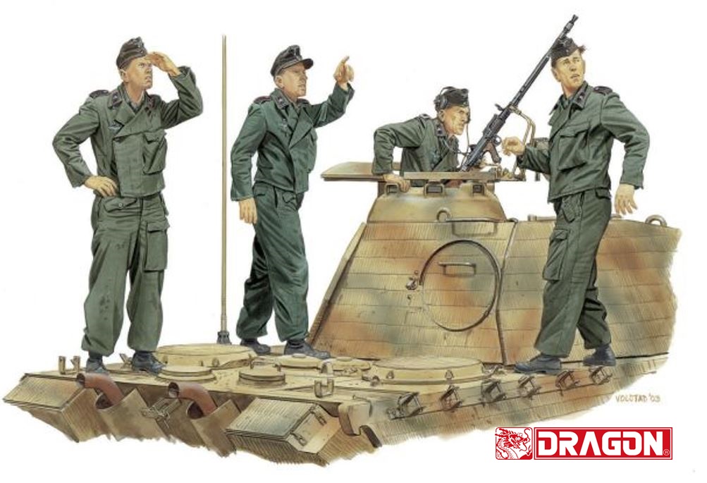 [ DRA6191 ] Dragon &quot;Achtung-Jabo!&quot; Panzer Crew (France 1944) 1/35