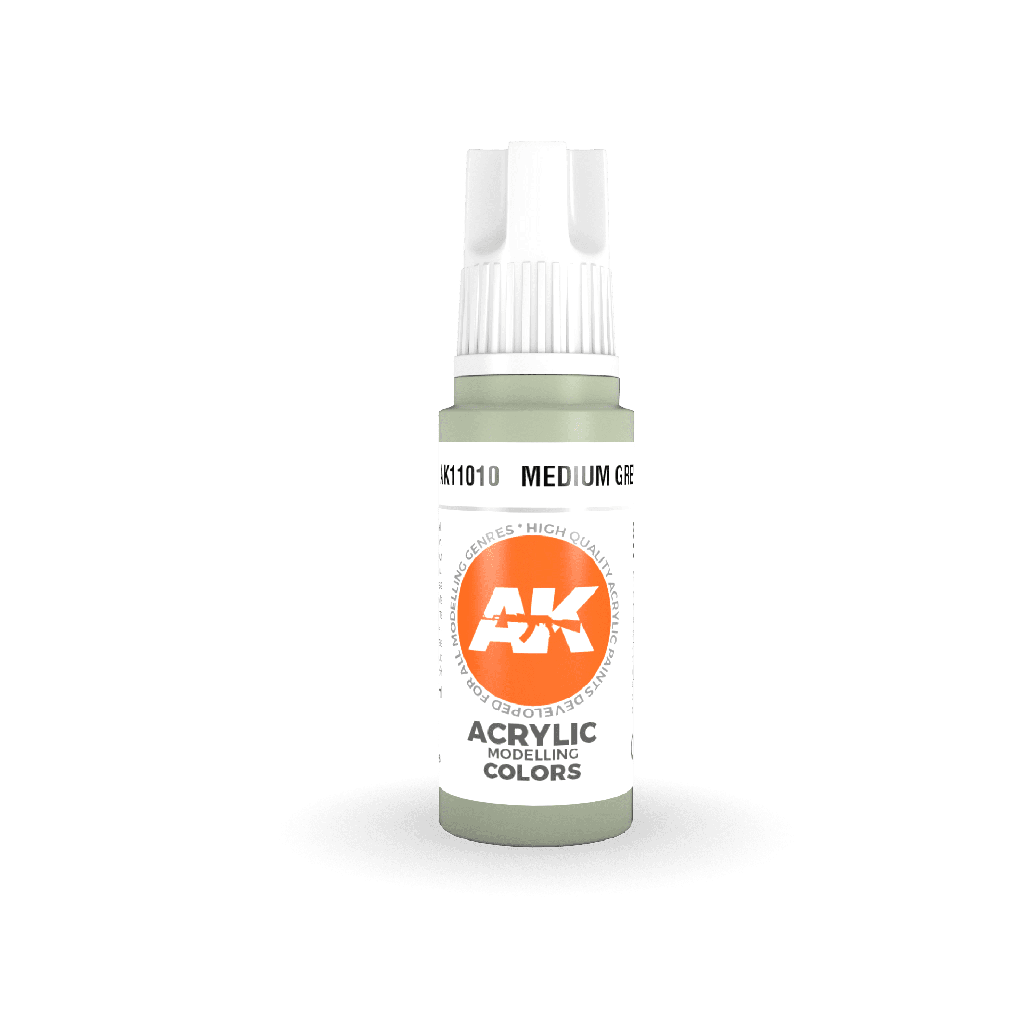 [ AK11010 ] Ak-interactive Acrylics 3GEN Medium Grey 17ml