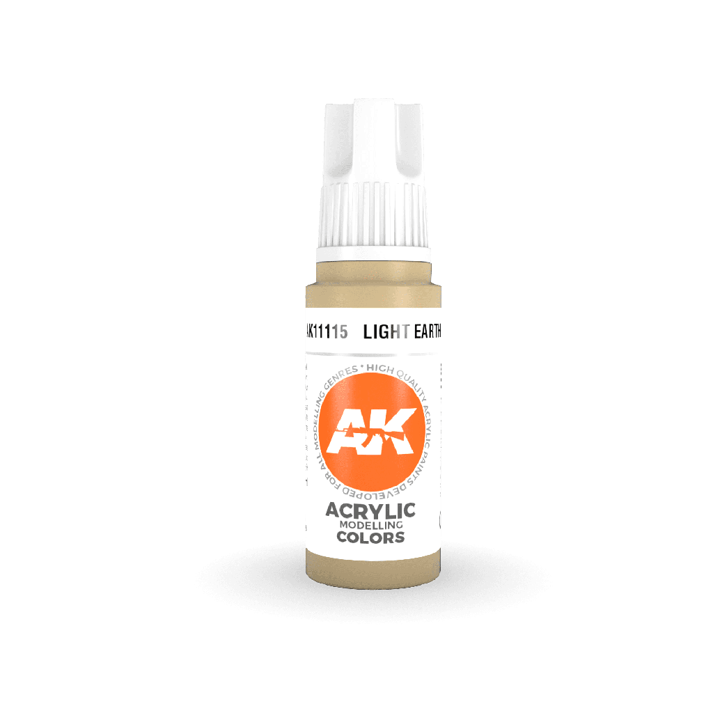[ AK11115 ] Ak-interactive Acrylics 3GEN Light Earth 17ml