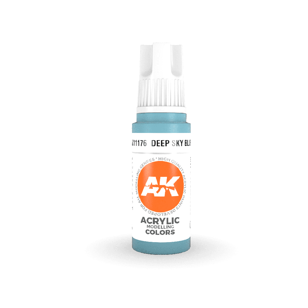 [ AK11176 ] Ak-interactive Acrylics 3GEN Deep Sky Blue 17ml