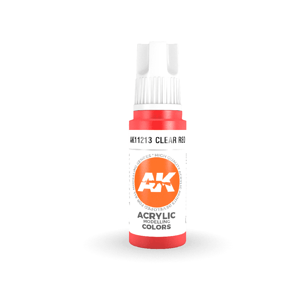 [ AK11213 ] Ak-interactive Acrylics 3GEN Clear Red 17ml