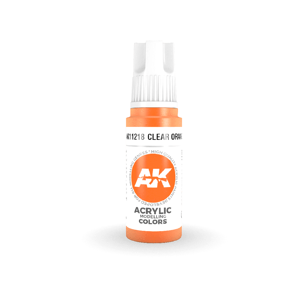[ AK11218 ] Ak-interactive Acrylics 3GEN Clear Orange 17ml