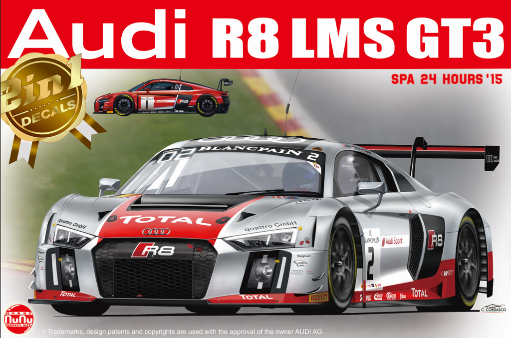 [ NU-PN24004 ] Nunu model kit Audi R8 LMS GT3 Spa 24 hours '15 1/24