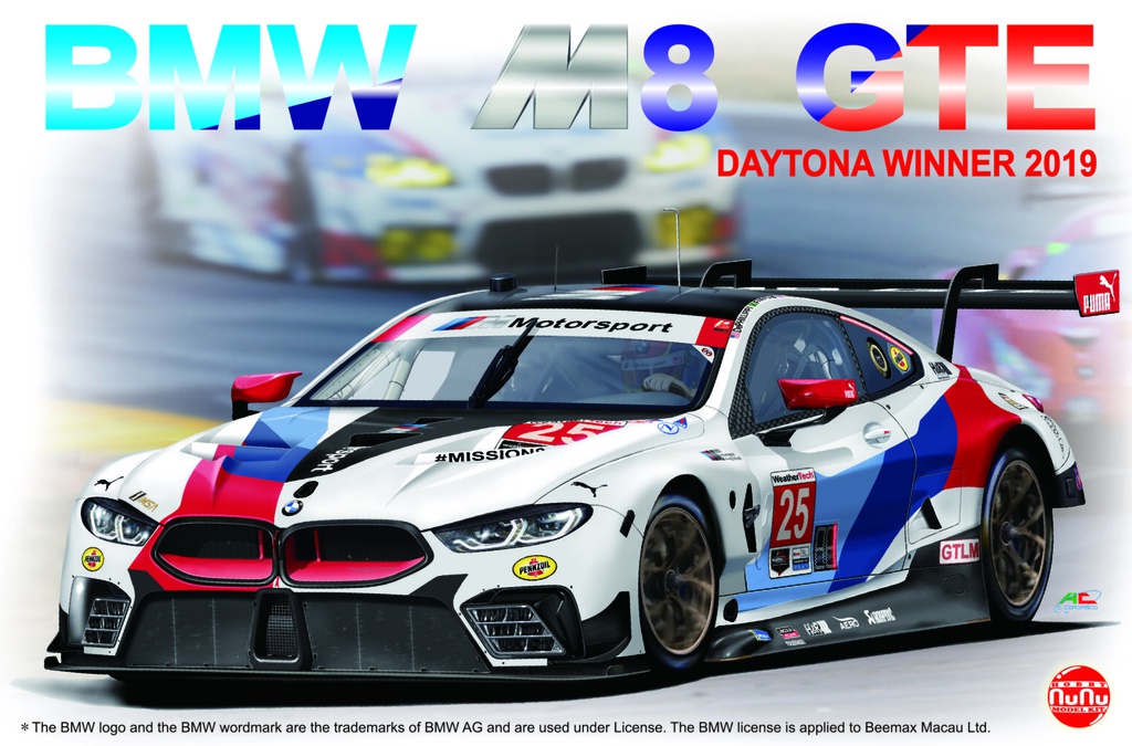 [ NU-PN24010 ] Nunu model kit BMW M8 GTE Daytona 2019 winner 1/24