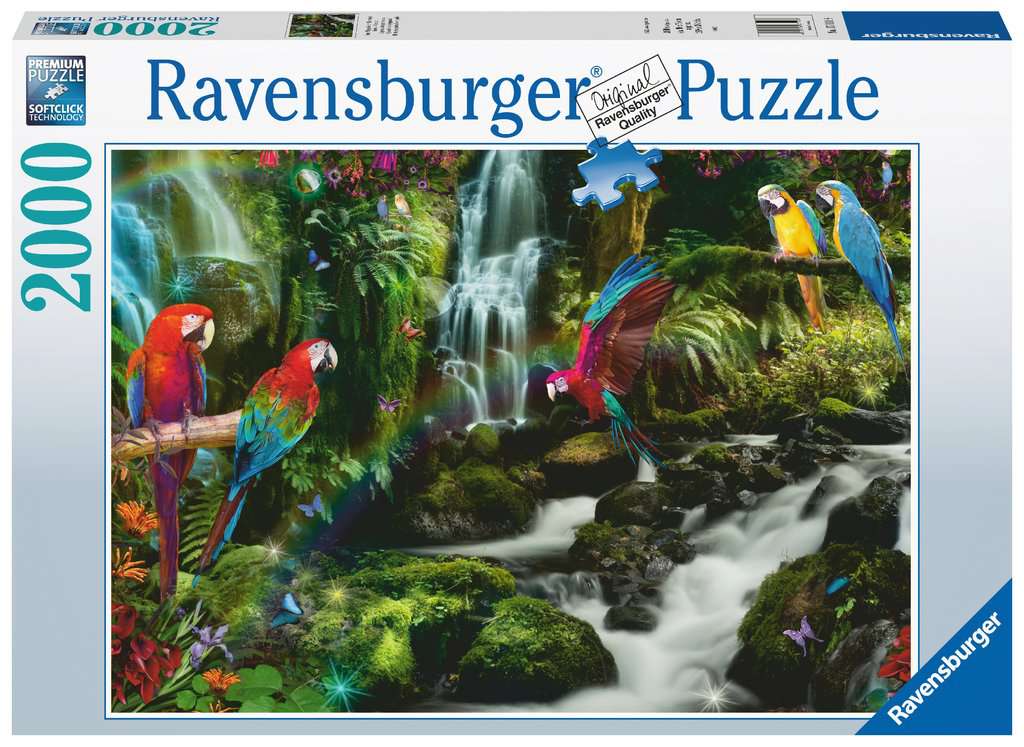 [ RAV171118 ] Ravensburger puzzel Bonte papegaaien in de jungle (2000 stukjes)