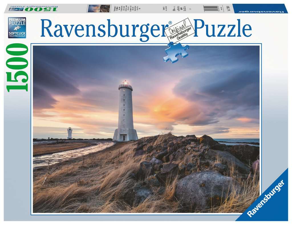 [ RAV171064 ] Ravensburger puzzel Prachtige lucht boven de vuurtoren van Akranes IJsland (1500 stukjes)
