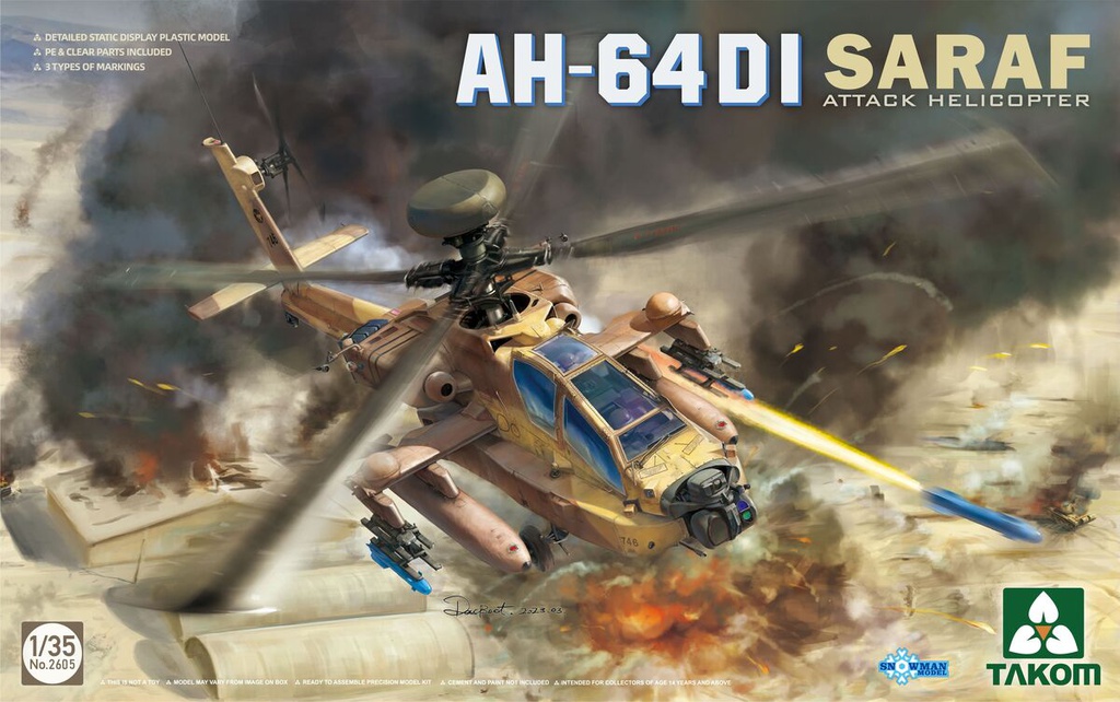 [ TAKOM2605 ] Takom AH-64DI Saraf Attack Helicopter 1/35