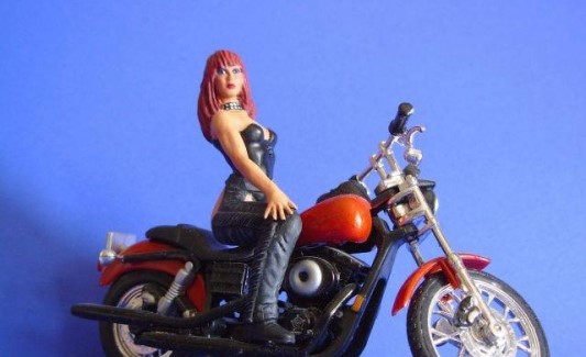 [ SP-TMF24006 ] Figure "Biker Girl" 1/24 unpainted (without bike)