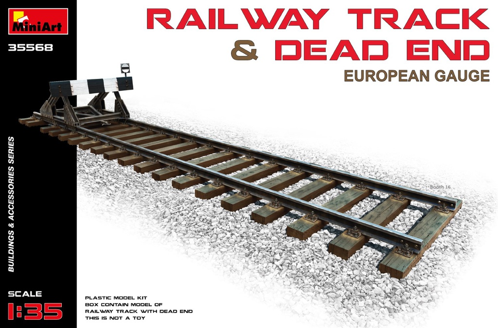 [ MINIART35568 ] Miniart railway track & dead end 1/35