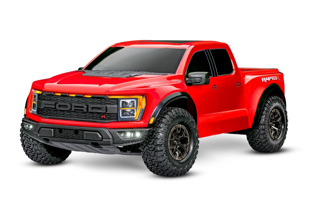 [ TRX-101076-4RED ] Traxxas Ford F-150 Raptor R 4x4 1/10 4WD Red - TRX101076-4Red