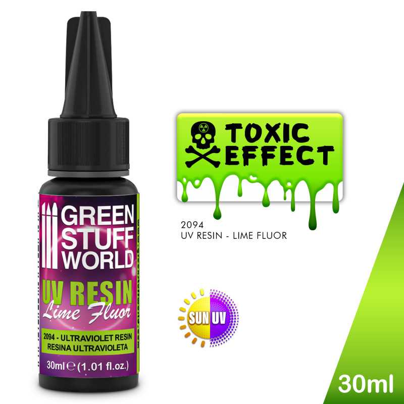 [ GSW2094 ] Green stuff world UV resin 30ml fluor lime