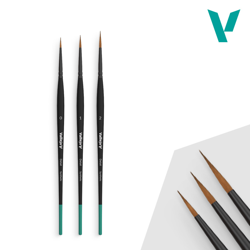 [ VALB02991 ] Vallejo Detail Design Set - Synthetic fibers (Sizes 0, 1 & 2)