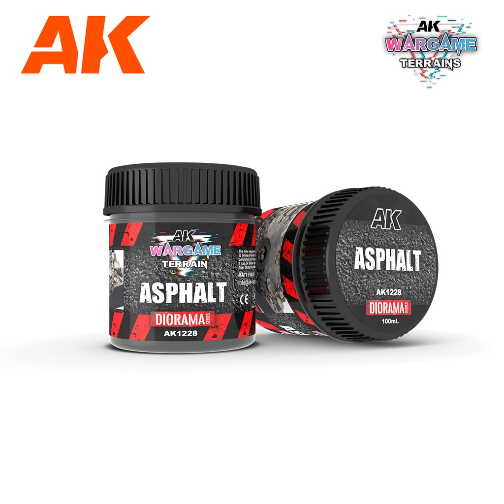 [ AK1228 ] AK-interactive ASPHALT – WARGAME TERRAINS – 100ML