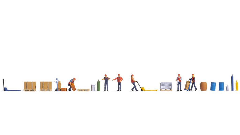 [ NO16266 ] Noch Figuren themawereld "Goederenoverslag"