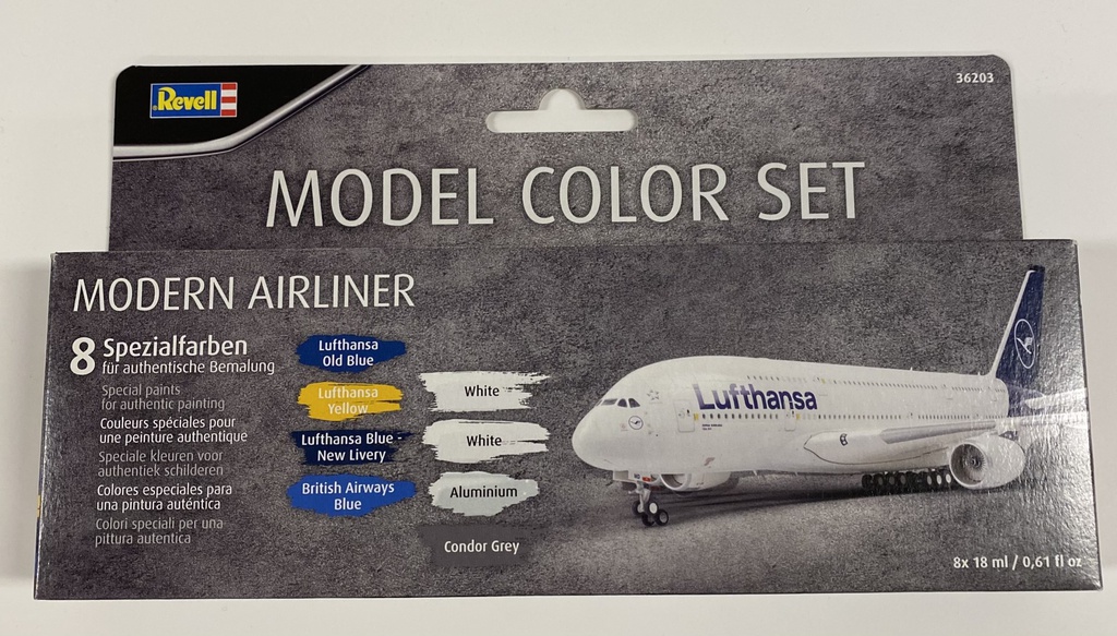 [ RE36203 ] Revell Model Color Set Modern Airliner