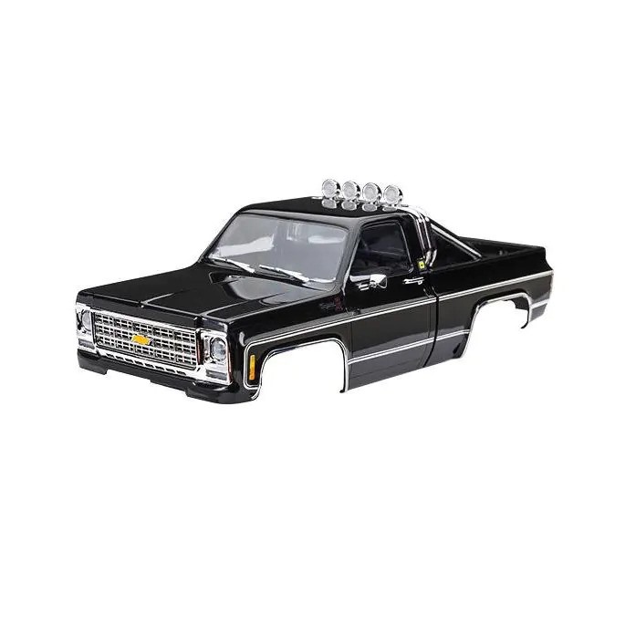 [ TRX-9811-BLK ] TraxxasBody, Chevrolet K10 Truck (1979), complete, black (includes grille, side mirrors, door handles, roll bar, windshield wipers, & clipless mounting) (requires #9835 front & rear bumpers)
