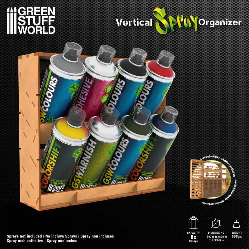 [ GSW12019 ] Green stuff world vertical spray organizer