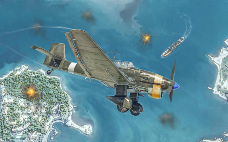 [ ITA-2769 ] Italeri Ju87 B-2/R-2 "Picchiatello" 1/48