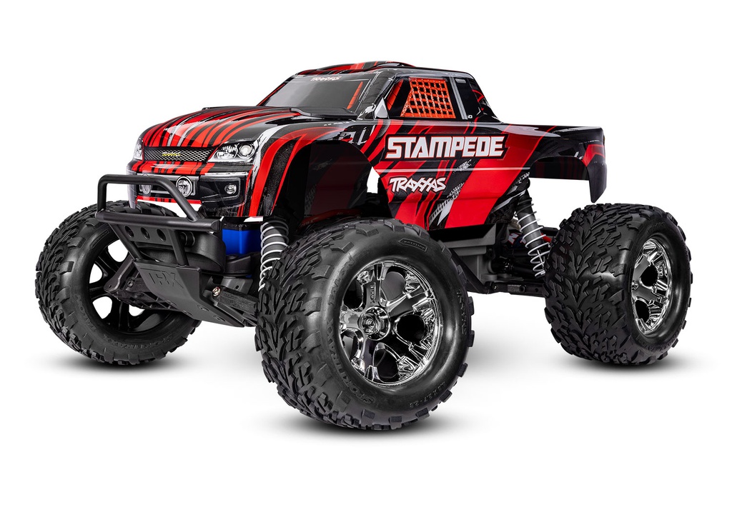 [ TRX-36254-8RED ] Traxxas stampede 2WD brushed HD incl battery & USB-C charger - Red - TRX36254-8RED